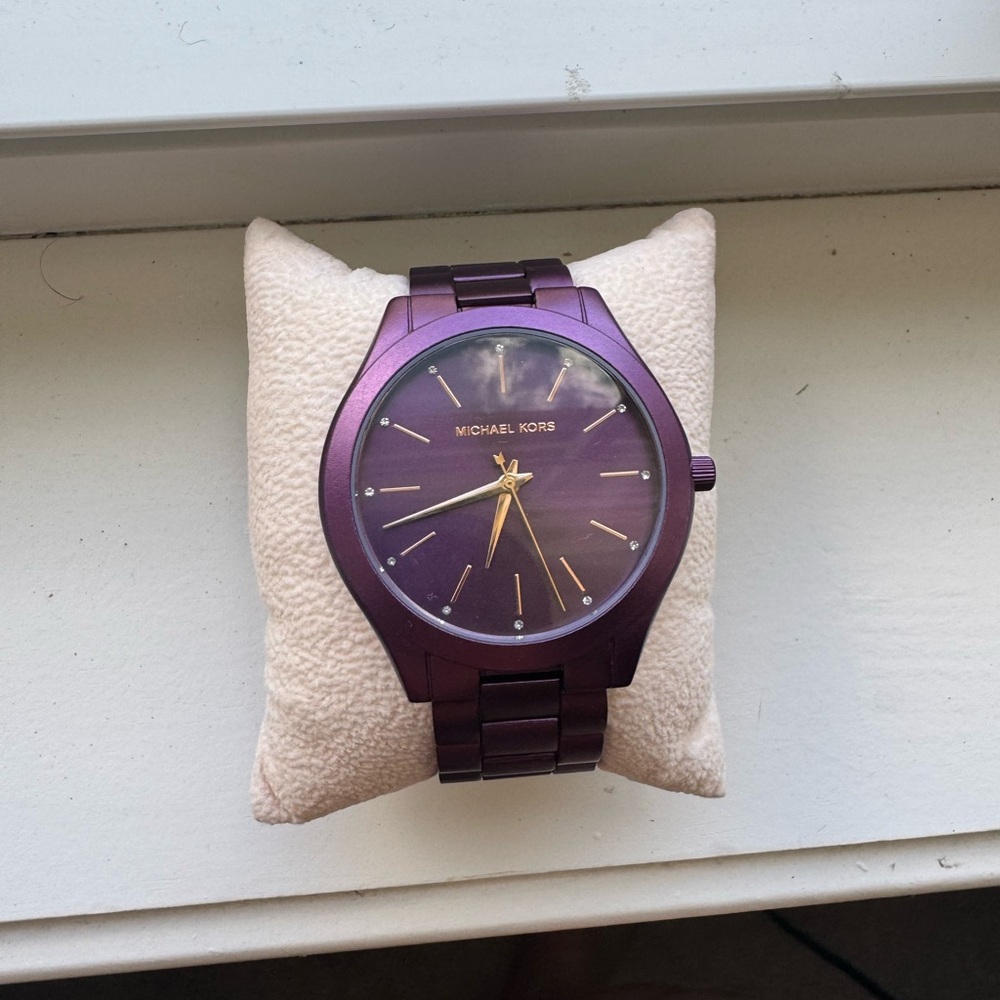 Michael Kors Purple Minimalist Watch